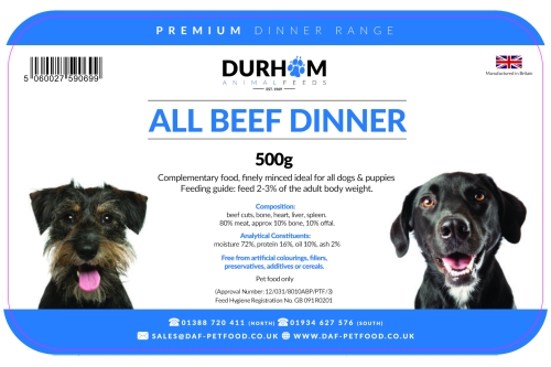 Beef Dinner - 500g