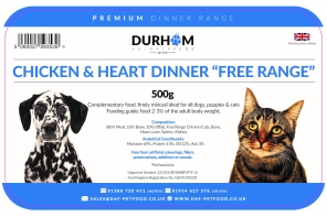 Chicken & Heart Dinner (Free Range) - 500g