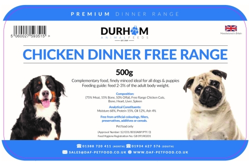 Chicken Dinner (Free Range) - 500g