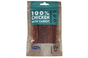 Hollings - 100% Chicken Bar With Carrot - 10 x 7pcs