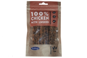 Hollings - 100% Chicken Bar With Linseed - 7pcs